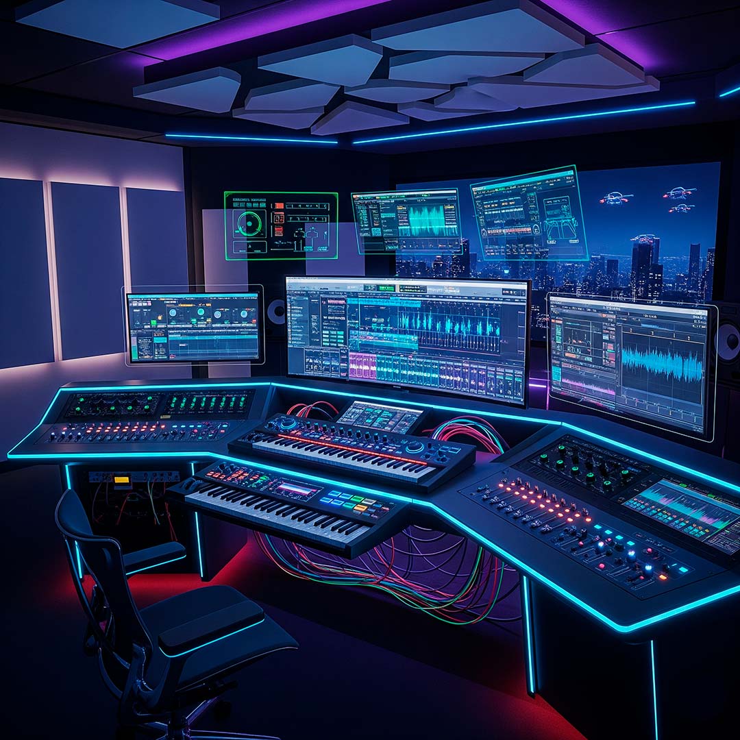 Estúdio Digital Futurista